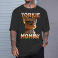 Yorkie Mommyヨーキー ママ 母親 母の日 ママ かわいい ヨークシャー・テリア Tシャツ 彼への贈り物