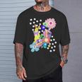うさぎ花 Tシャツ 彼への贈り物