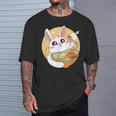 かわいい ウサギ 食べる ラーメン 漫画 カワイイ 食べ物 好き Tシャツ 彼への贈り物
