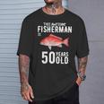 メンズ この金目鯛漁師は50歳50歳の誕生日です Tシャツ 彼への贈り物
