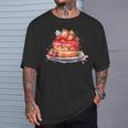イチゴ サマーベーカリー キッチン パティシエ ストロベリーケーキ Tシャツ 彼への贈り物