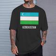 ウズベキスタン ウズベキスタン国旗 長袖tシャツ Tシャツ 彼への贈り物