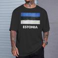 エストニア国旗tシャツ Tシャツ 彼への贈り物