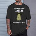 エリア51 シャツ Property Of Area 51 Ufo エイリアン 長袖tシャツ Tシャツ 彼への贈り物