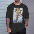 キスエンジェルズ ファーストキス 絵画 天使 キス キューピッド ラブ Tシャツ 彼への贈り物