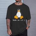 コンピューター -Udo Rm -Rf Tux Linux ペンギン プログラマー Tシャツ 彼への贈り物