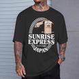 サンライズ エクスプレス トレイン 日本 東京 出雲 サンライズ 出雲 電車 Tシャツ 彼への贈り物