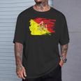 シチリア国旗 シチリア州パレルモ イタリア Tシャツ 彼への贈り物