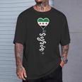 シリア国旗 ダマスカス シリア国旗 I Loveyria Tシャツ 彼への贈り物