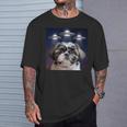 シーズー 犬 シウツー 犬 エイリアン Ufohitzhu おもしろい シーズー 長袖tシャツ Tシャツ 彼への贈り物