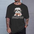 シーズー寿司 すしーず 犬 おもしろい しーず 寿司好き犬 Tシャツ 彼への贈り物