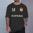 スペイン サッカー フットボール ナンバー10 10ファン Tシャツ 彼への贈り物