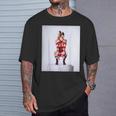 セクシーガールグラフィックtシャツ シバリロープのセクシーなピンナップガール Tシャツ 彼への贈り物