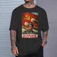 ソビエトtシャツ ソ連プロパガンダ ヴィンテージポスター 砲兵軍 Tシャツ 彼への贈り物