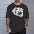 トロール フェイス ミーム ファニー ダンク ミーム トロールフェイス Tシャツ 彼への贈り物