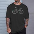 バイクtシャツ、サイクリングバイク解剖学、自転車メンズ、サイクリング Tシャツ 彼への贈り物