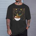 バストキャット ラーメン エジプト エジプト神話 女神バステット Tシャツ 彼への贈り物