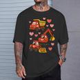 バレンタインデー 建設トラック 面白い 67 男の子 幼児 Tシャツ 彼への贈り物