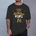 バースデーキング 78 ロイヤルテーマ 誕生日パーティー お祝い 78歳 Tシャツ 彼への贈り物