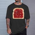 パン ジャムトースト グルテン Tシャツ 彼への贈り物