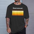 ビアセクシャル、面白いビアトリンカー Tシャツ 彼への贈り物