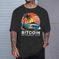 ビットコイン退職プラン Btc暗号取引 暗号通貨 Tシャツ 彼への贈り物