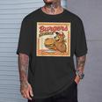 ビンテージ Burgers Biggest In Town ベア ハンバーガー ショップ Tシャツ 彼への贈り物
