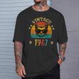 ビンテージファニーキャットシャツ 誕生日プレゼント 1967 メンズ レディース 59歳 Tシャツ 彼への贈り物