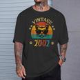 ビンテージファニーキャットシャツ 誕生日プレゼント 2002 メンズ レディース 23歳 Tシャツ 彼への贈り物
