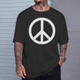 ピースサイン ピースサイン ピースサイン Peace Tシャツ 彼への贈り物