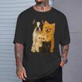 フレンチブルドッグ ポメラニアン エキゾチック ショートヘア マンチキン 猫 Tシャツ 彼への贈り物