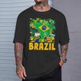 ブラジル国旗衣装のアイデア ブラジル&ブラジルの国旗 Tシャツ 彼への贈り物