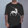 ユニコーン 神話上の生き物 おとぎ話 ファンタジー ヴィンテージ 古い Unicorn Fairy Tale Horse 長袖tシャツ Tシャツ 彼への贈り物