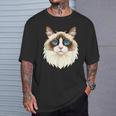 ラグドール猫ラグドール猫猫ママ甘いラグドール猫 Tシャツ 彼への贈り物