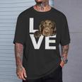 ラブラドールラブチョコレートラボラバー Tシャツ 彼への贈り物