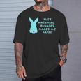 リサイズ ただうさぎを見てるだけで、幸せな気持ちになる Bunny Bunnies Rabit Happy うさぎ Tシャツ 彼への贈り物