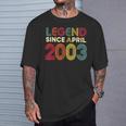 レジェンド 2003年4月 23歳の誕生日 男性 女性 23歳 Tシャツ 彼への贈り物
