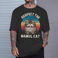 レトロ リスペクト マヌル 猫 ヴィンテージ グランジ マヌル 猫好き Tシャツ 彼への贈り物