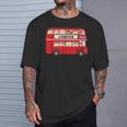 ロンドン イングランド ダブルデッカー レッドバス キッズ ツーリスト お土産 Tシャツ 彼への贈り物