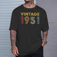 ヴィンテージ 1951 75 歳の誕生日プレゼント 男性 女性 75 歳 Tシャツ 彼への贈り物