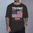 ヴィンテージ ドナルド トランプ 2024 テイク アメリカ バック 長袖tシャツ Tシャツ 彼への贈り物