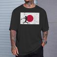 ヴィンテージ 野球 試合 リーグ 日本国旗 代表 選手 Tシャツ 彼への贈り物