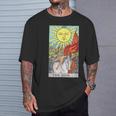 太陽のタロットカード Tシャツ 彼への贈り物