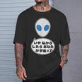 宇宙人 Alien エイリアン『いや私からしたらあなたが宇宙人で』（ナンカメンドクサイ）グレイ【ゆるフレンズ】面白い Tシャツ 彼への贈り物
