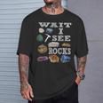 待って、Iee Rocks Rockhound Geology Rock Collection Tシャツ 彼への贈り物