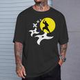忍者訓練道場tシャツ 黒手裏剣ライトtシャツ Tシャツ 彼への贈り物