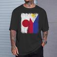 日本 フィリピン ハーフフラッグ 日本 フィリピン ジャージ Tシャツ 彼への贈り物