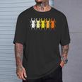 昆虫学者、カブトムシ愛好家または所有者のためのレトロなスタイルのクワガタ Tag Beetles Tシャツ 彼への贈り物