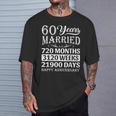 結婚60年-結婚60周年おめでとう Tシャツ 彼への贈り物