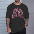 肺の解剖学的2d 医師と呼吸ファン向け Tシャツ 彼への贈り物